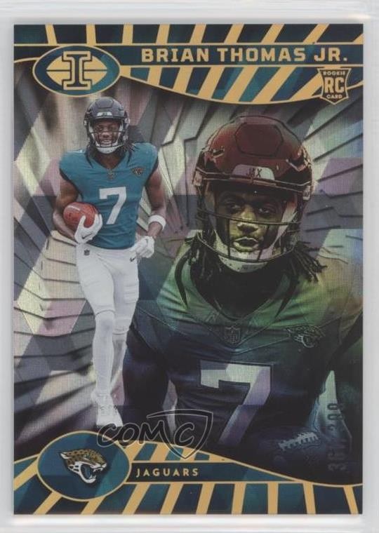 2024 Panini Illusions Trophy Collection Cubic /399 Brian Thomas Jr #41 Rookie RC