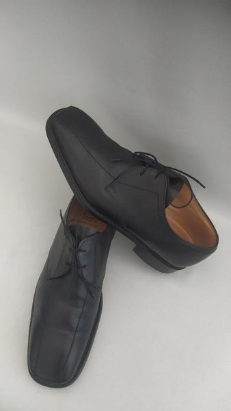 Men Loake Heels Black Leather 42 #M97Y