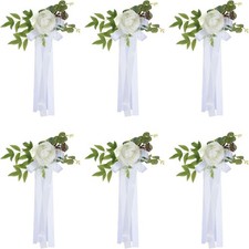 PATIKIL Wedding Aisle Decorations Pew Flowers for Wedding Ceremony Chair Set of