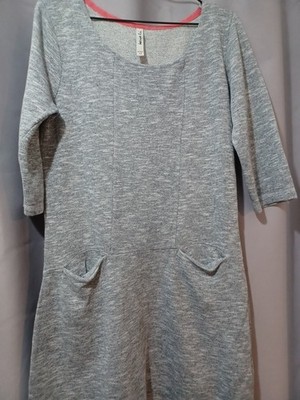Weird Fish Grey Tunic Top Size 10