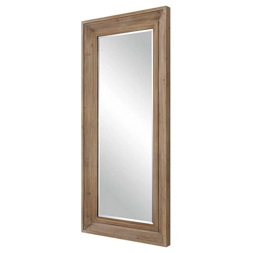 Uttermost Missoula Farmhouse Wood Large Mirror in Woodtone Brown Finish - Picture 3 of 6