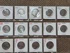 14 Buffalo Nickels with 14 Different Partial to Full Dates