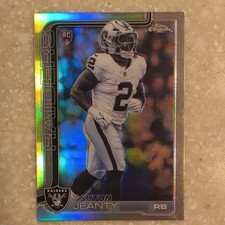 Topps Chrome 2025 Ashton Jeanty Rookie #322 Las Vegas Raiders Football Card