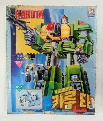Vintage KARUTA Dancouga 3-Step Transforming Robot Model Kit Atom Korea Rare 1995