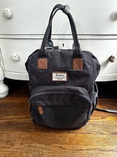 RUVALINO Classic Multi-Function Diaper Bag Backpack with Changing Pad - Dark Gra