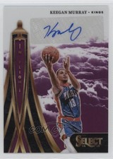 2024-25 Panini Select In Flight Signatures Purple Prizm 42/75 Keegan Murray 16wc