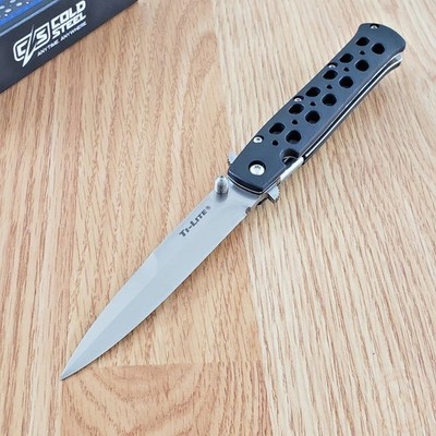 Cold Steel Ti-Lite Folding Knife 4'' AUS-8A Steel Blade Black Zytel Handle 26SP