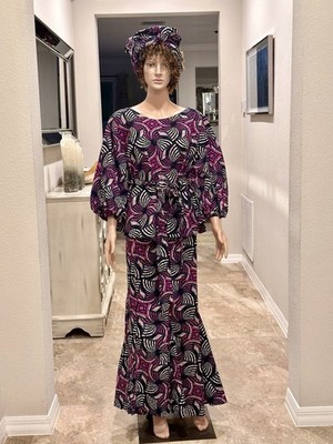 Women s African Ankara Dress 3 Piece