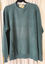 Vintage L.L. BEAN 100 Fine Cotton Sweater sz L Tall