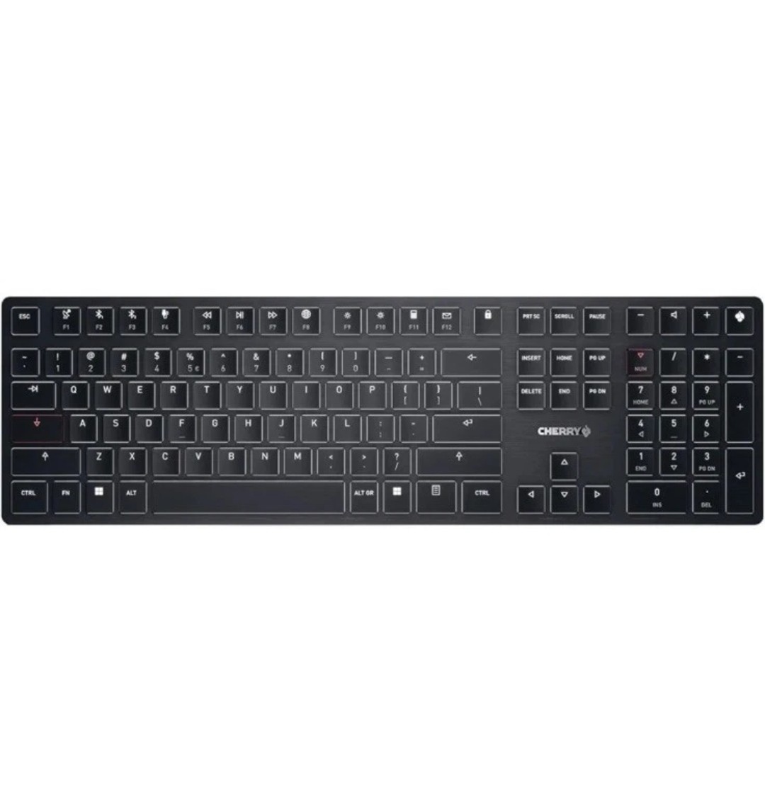 Cherry KW X ULP Ultra Flat Mechanical High End Keyboard Wireless UK QWERTY Black