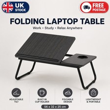 Laptop Bed Tray Folding Desk Portable Stand Adjustable Breakfast Sofa Lap Table