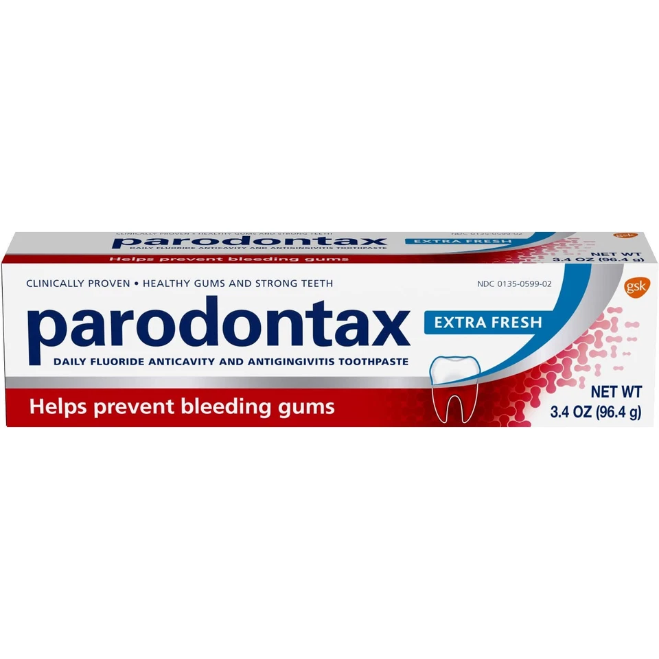 Parodontax Extra Fresh Toothpaste for Bleeding Gums & Gingivitis Treatment, 3.4