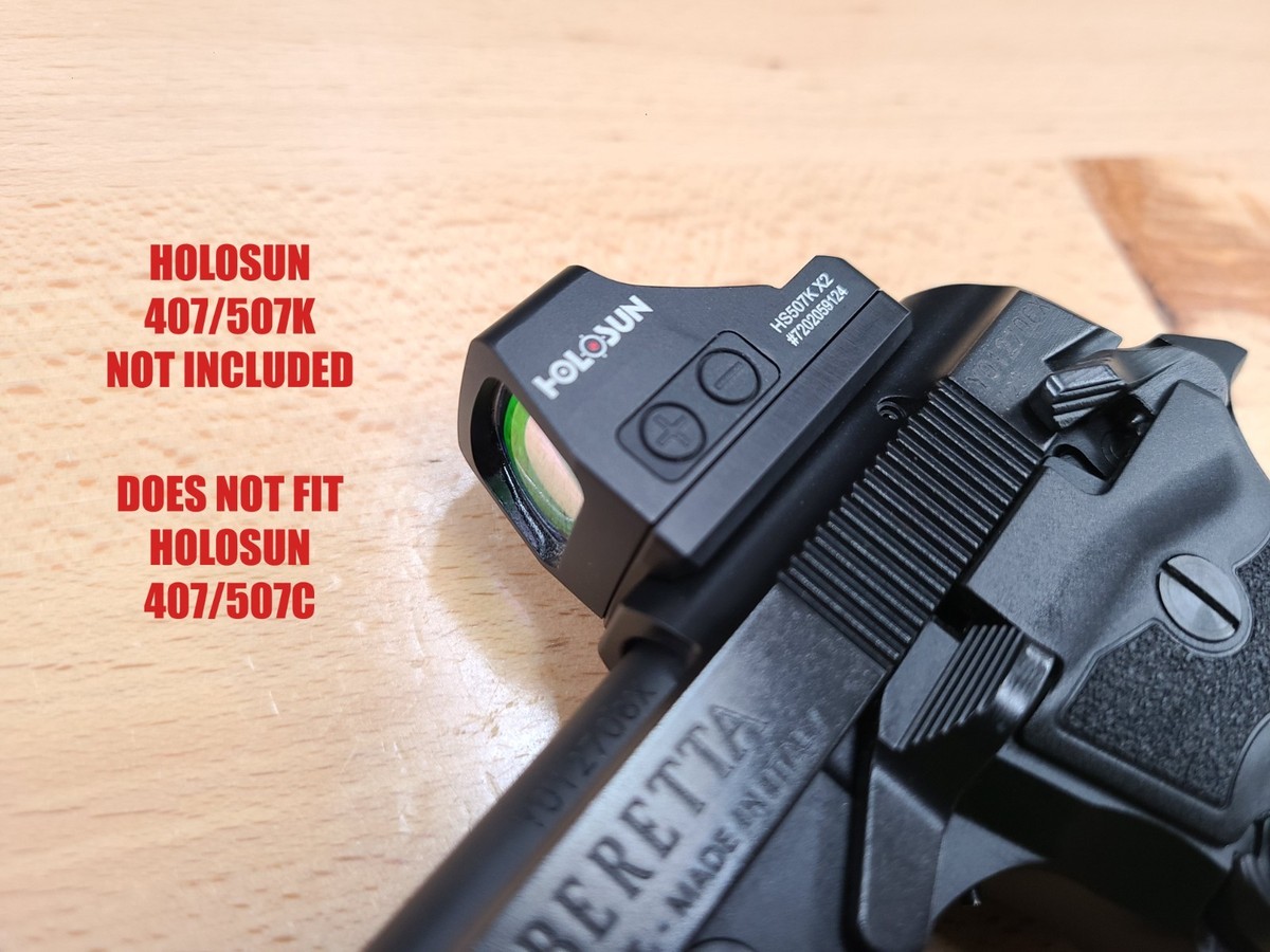 HOLOSUN 407K 507K RED DOT SIGHT MOUNT PLATE FOR BERETTA 80X