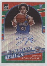 2021-22 Panini Donruss Optic Green Wave Prizm Jeremiah Robinson-Earl Auto 0xi8