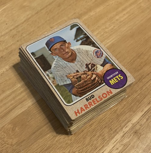 Lote de 57 tarjetas de béisbol 1968 Topps vintage novatos, veteranos, todas las estrellas bajo grado