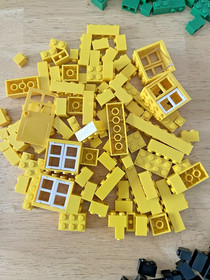 LEGO 6177 Builders of Tomorrow Basic Kit + Doors and Windows + 2 Base Plates