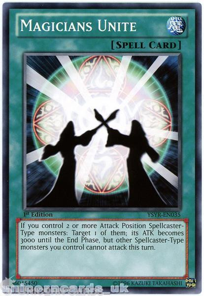 YSYR-EN035 Magicians Unite 1st Edition Mint YuGiOh Card