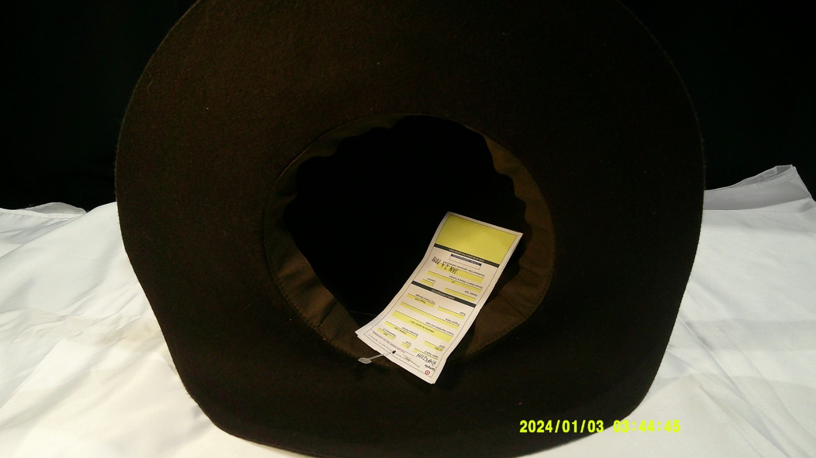 Art Class Dark Brown Dev Sample Felt Floppy Hat - image 2