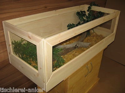 TISCHLEREI HEIKO ANKER Schildkröten Terrarium 170*60*40cm aus Kiefer Naturholz, Landschildkröten,