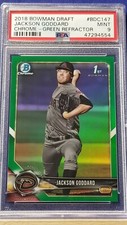 Jackson Goddard - 2018 Bowman Draft Chrome Green Refractor  PSA 9  #26/99