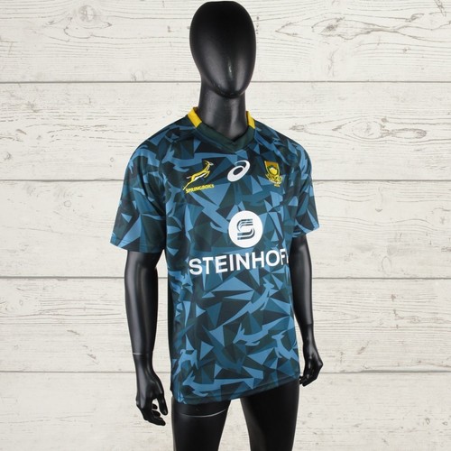 South Africa Rugby Pro Men's Shirt Jersey Camiseta Asics Blue Jeppe 99 XL - Picture 14 of 24