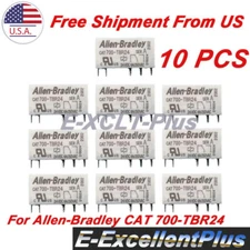 10Pcs 6A 250VAC 24VDC 5-Pins Replace For Allen-Bradley CAT 700-TBR24 Power Relay