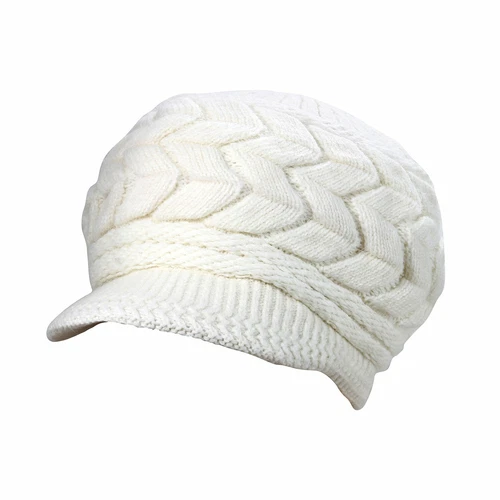 Women's Visor Hat,Winter Warm Knitted Cap Hat,Slouchy Wool Beanie Hat Cabbie Cap - Bild 22 von 25