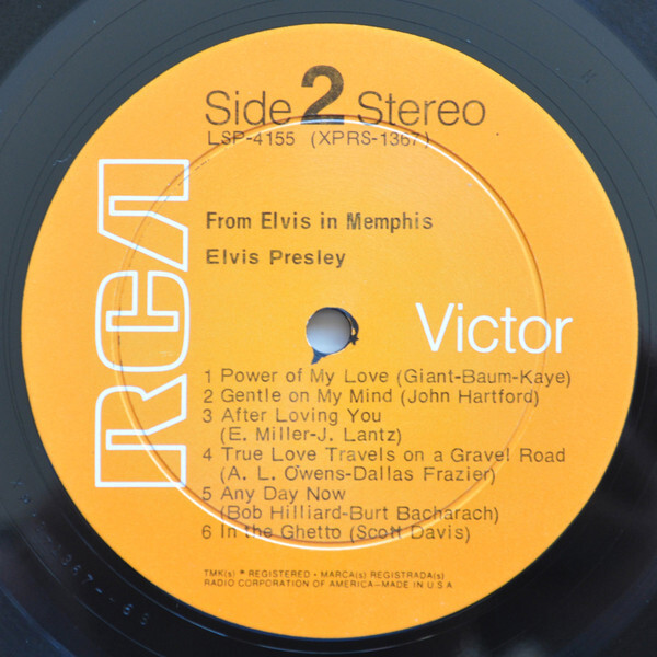 欧LP Elvis Presley From Elvis In Memphis LSP4155 RCA Victor, Music On /00260 Elvis Presley – From Elvis In Memphis – Vinyl (LP, Album + 2