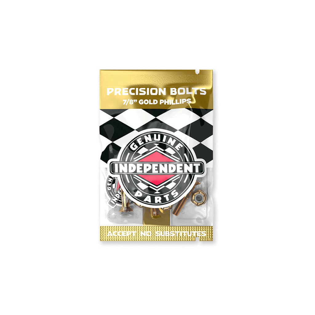 Hardware 7/8" Phillips Black/gold - 8 Nuts/mounting Bolts