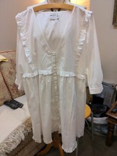 ASOS Pretty White 100% Cotton Dress Size 16