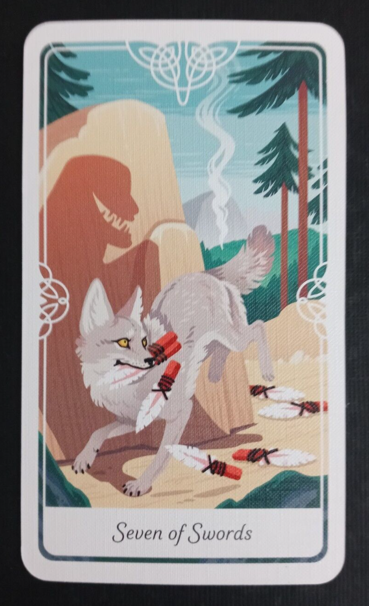ブルーマウンテン★タロット Tarot of the Divine by Yoshi Yoshitani Tarot Card 7 Of Swords | eBay