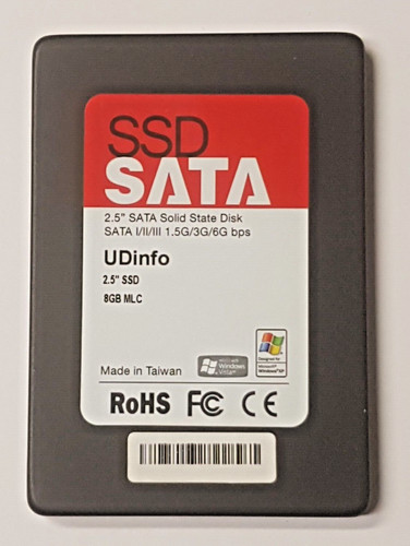 8 GB SATA I/II/III 1.5G/3G/6G bps UDinfo SSD MLC Solid State Disk 2.5" Festplate