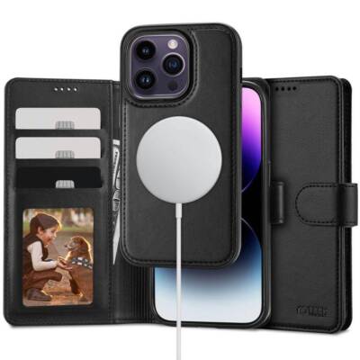 Für Apple iPhone 16 Pro - HandyTasche Hülle Case Wallet Etui TECH MagSafe 2 in 1