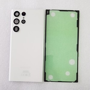 Original Samsung Galaxy S22 ULTRA 5G SM-S908B Akkudeckel Backcover Weiß Kleber B