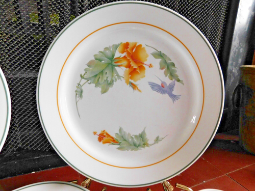 Piatto da portata 2 posti Corning Corelle Colibrì, tazza, zuppa, insalata - anni '90 - Foto 10 di 12