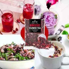 Dried Hibiscus Flowers Cut  Sifted, Flor de Jamaica, Hibiscus Tea Jamaica 100g