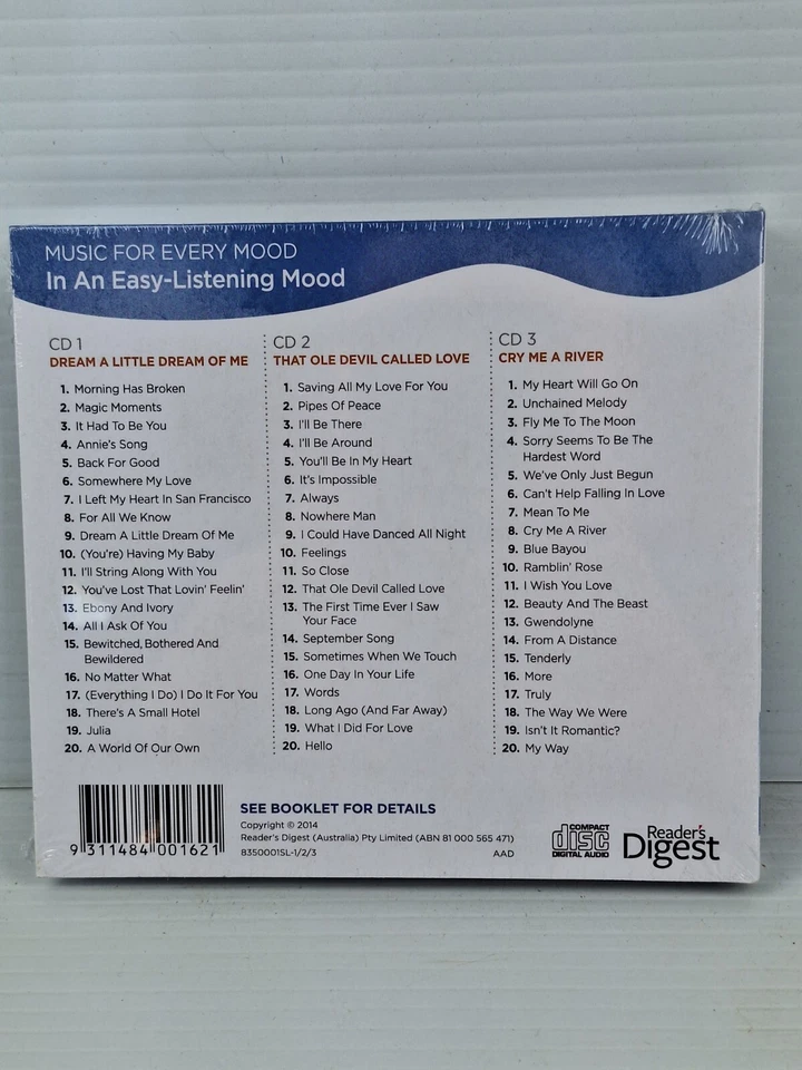 In An Easy-Listening Mood Readers Digest - 3x CD Set, 2014 - Brand New - Image 2 of 2