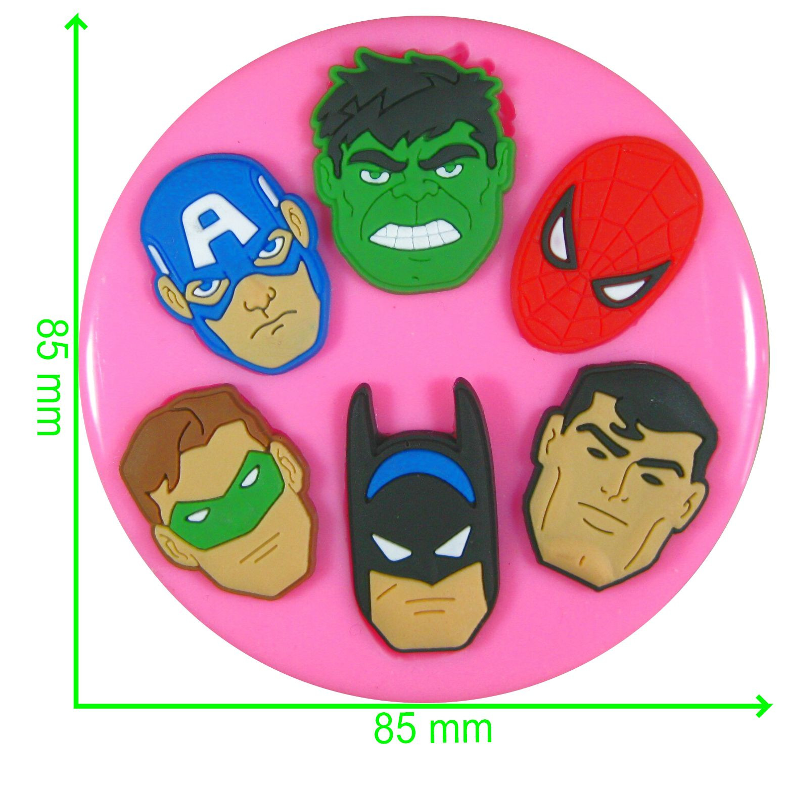 Superhero Silicone Mould by Fairie Blessings
