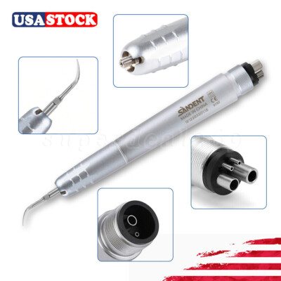 Dental Ultrasonic Air Perio Scaler Handpiece Hygienist 2 & 4-Holes w.3 Tips MX