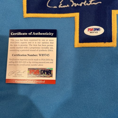 Paul Molitor Autographed Blue Milwaukee Brewers Jersey #4 PSA/DNA COA - Picture 3 of 4