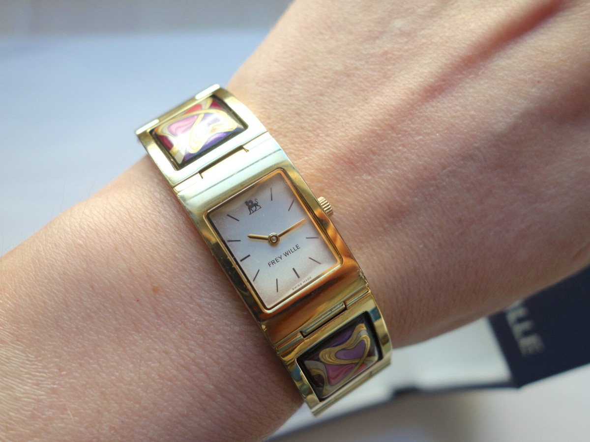 FREY WILLE FREYWILLE Swiss Gold-tone Watch Hommage à Sarah