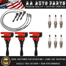 6 Energy Ignition Coil, Platinum Spark Plug & Wire for Kia Sorento 3.5L V6 UF431