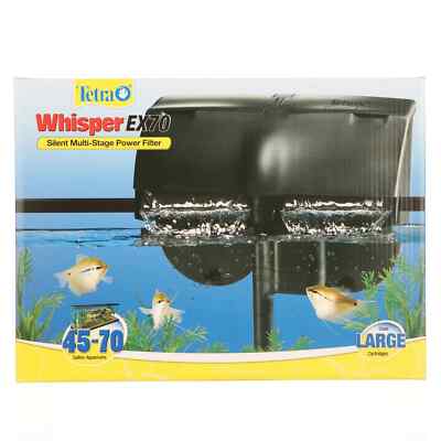Tetra Whisper EX 70 Filter for 45-70 Gallon Aquariums Silent Multi Filtration