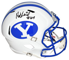ANDY REID AUTOGRAPHED SIGNED BYU COUGARS FULL SIZE SPEED HELMET BECKETT