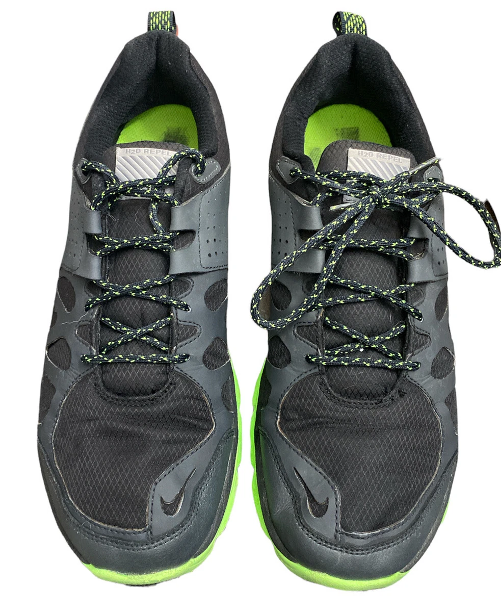 Nike H2O Repel Flex Trail Men s Size 12 Running Shoes Black Green 538552 001