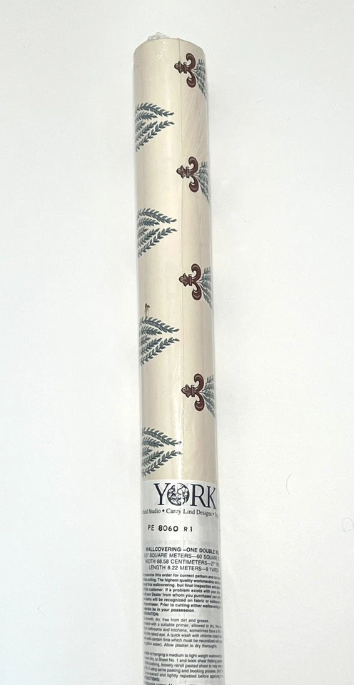 Papel tapiz vintage York sellado estampado campestre francés Foto 2 de 4