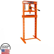 Hydraulic Adjustable Floor Shop Press 12 Ton/24000 lbs Capacity with Plates