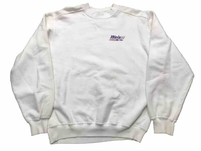 Vintage Jerzees Z Class Ivory Sweatshirt M - Weis Oil Co Mobil Oil Pegasus Read