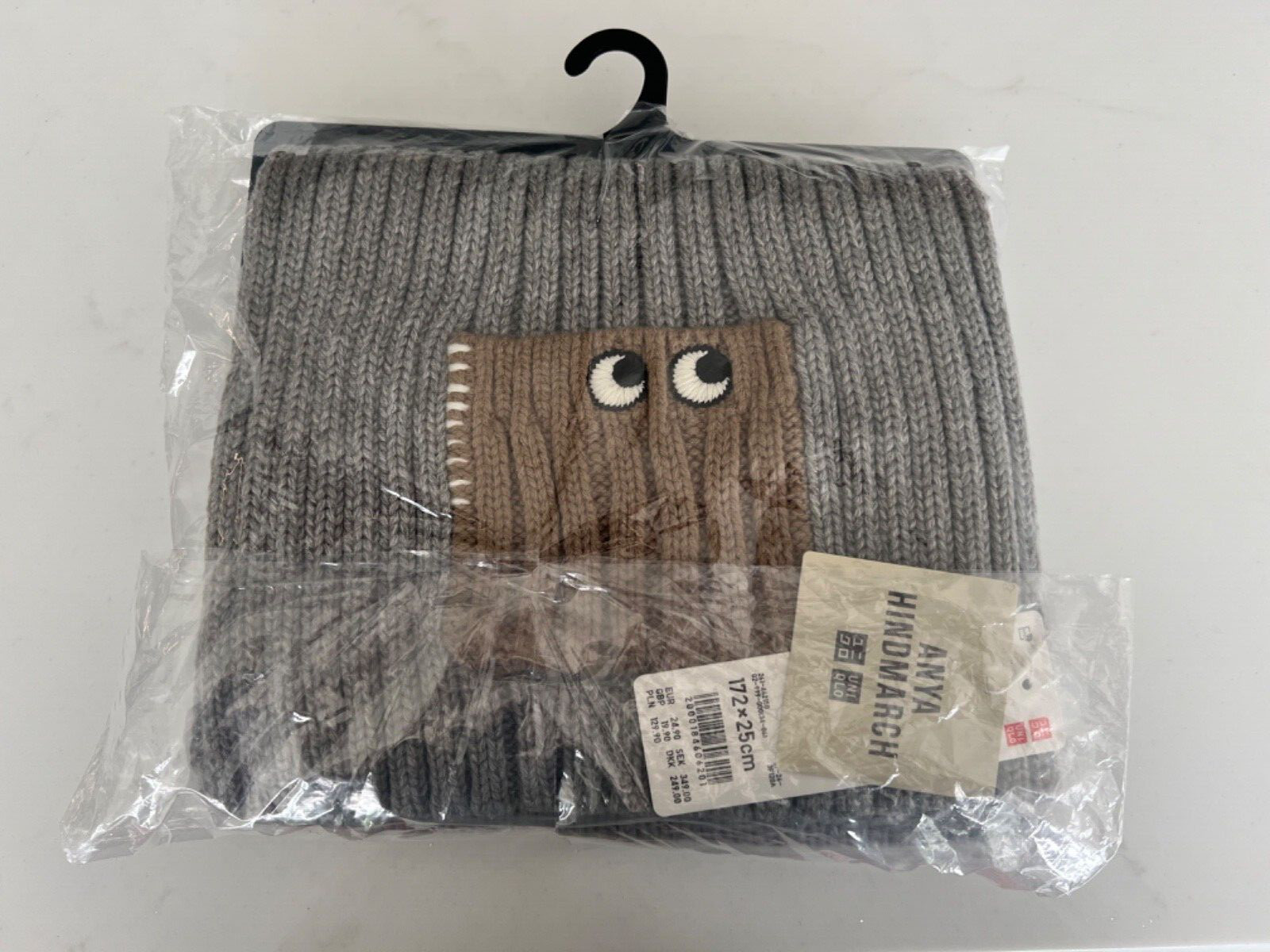 Anya Hindmarch Uniqlo Grey Scarf, Gloves  and Socks Set 👀  SOLD OUT image 2