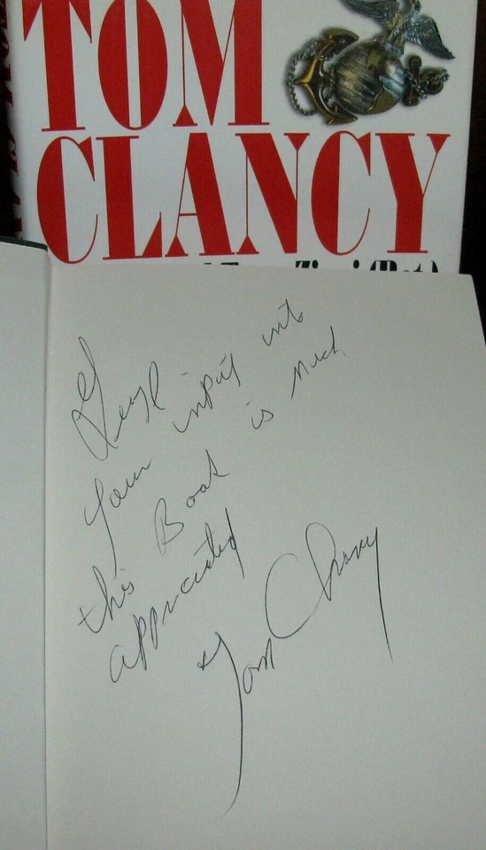 Battle Ready Tom Clancy Signed 1st Edition HC DJ Military Thriller Inscribed Foto 2 de 4